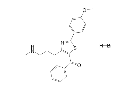 4-[3-(Methylamino)propyl]-2-(4-methoxyphenyl)-5-benzoyl-1,3-thiazole hydrobromide