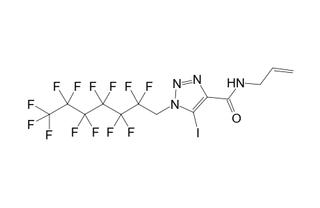 Allyl 5-Iodo-1-(2,2,3,3,4,4,5,5,6,6,7,7,7-tridecafluoroheptyl)-1H-[1,2,3]triazole-4-carboxamide