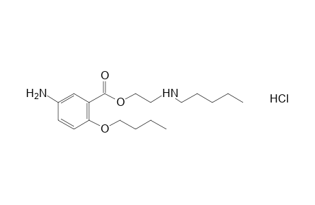 5-amino-2-butoxybenzoic acid, 2-(pentylamino)ethyl ester, monohydrochloride