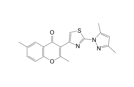 2,6-dimethyl-3-[2-(3,5-dimethylpyrazol-1-yl)-4-thiazolyl]chromone