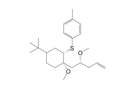 4-(t-Butyl-1-methoxy-1-(2'-methoxypent-4'-enyl)-2-(4"-tolylthio)cyclohexane