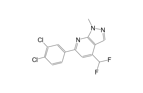1H-pyrazolo[3,4-b]pyridine, 6-(3,4-dichlorophenyl)-4-(difluoromethyl)-1-methyl-
