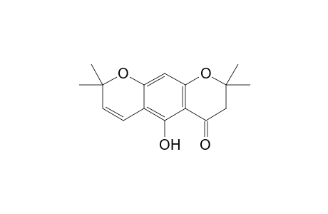 3,4-Dihydro-5-hydroxy-2,2,8,8-tetramethyl-2H,8H-pyrano[3,2-g]chromen-4-one