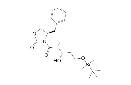 4-Benzyl-5-[(t-butyldimethylsilyl)oxy]-3-hydroxy-2-methylpentanoyl}-1,3-oxazolidin-2-one