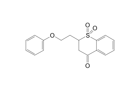 4H-1-benzothiopyran-4-one, 2,3-dihydro-2-(2-phenoxyethyl)-, 1,1-dioxide