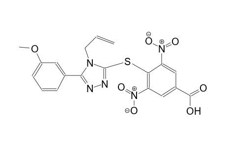 4-{[4-allyl-5-(3-methoxyphenyl)-4H-1,2,4-triazol-3-yl]sulfanyl}-3,5-dinitrobenzoic acid