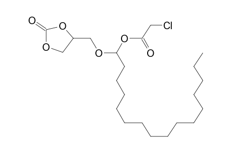 PALMICALDEHYDE, O-(2-OXO-1,3-DIOXOLAN-4-YLMETHYL)-O-(CHLOROACETYLOXY)ACYLAL