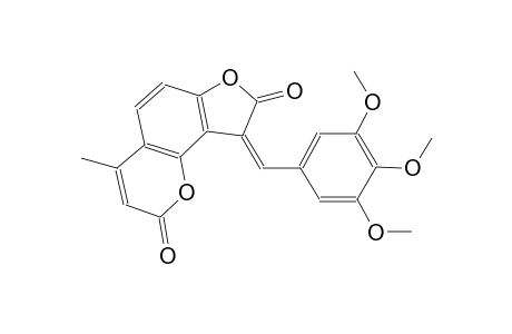 9H-Furo[2,3-H]chromene-2,8-dione, 4-methyl-9-(3,4,5-trimethoxybenzylidene)-