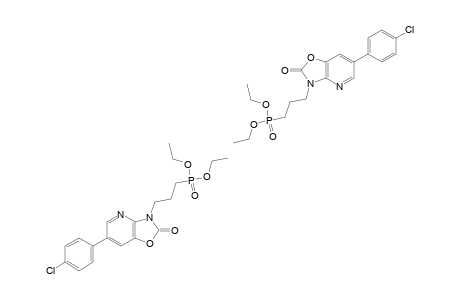 6-(4-CHLOROPHENYL)-3-[2-(DIETHOXYPHOSPHORYL)-PROPYL]-OXAZOLO-[4.5-B]-PYRIDINE-2-(3-H)-ONE;MIXTURE_OF_ISOMERS