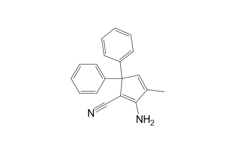 2-Amino-3-methyl-5,5-diphenylcyclopenta-1,3-diene-1-carbonitrile