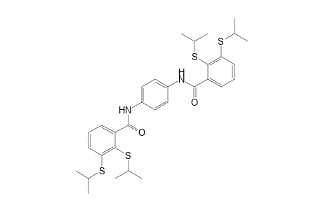1,4-bis[2',3'-di(Isopropylmercapto)benzamido]-benzene