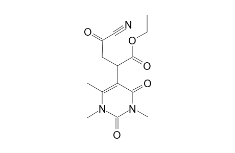 4-(ETHOXYCARBONYL)-2-OXO-4-(1,2,3,4-TETRAHYDRO-1,3,6-TRIMETHYL-2,4-DIOXOPYRIMIDIN-5-YL)-BUTANENITRILE