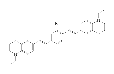 Quinoline, 6,6'-[(2-bromo-5-methyl-1,4-phenylene)di-2,1-ethenediyl]bis[1-ethyl-1,2,3,4-tetrahydro-