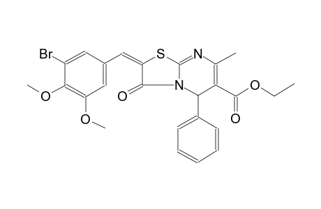 5H-thiazolo[3,2-a]pyrimidine-6-carboxylic acid, 2-[(3-bromo-4,5-dimethoxyphenyl)methylene]-2,3-dihydro-7-methyl-3-oxo-5-phenyl-, ethyl ester,