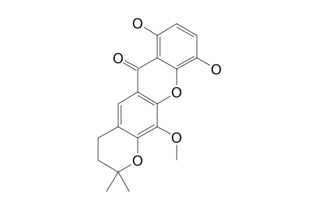 GARCINEXANTHONE-A;3,4-DIHYDRO-7,10-DIHYDROXY-12-METHOXY-2,2-DIMETHYL-2H,6H-PYRANO-[3,2-B]-XANTHEN-6-ONE