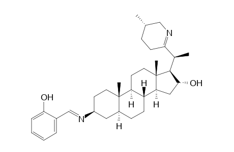 16,28-Secosolanid-22(28)-en-16-ol, 3-[[(2-hydroxyphenyl)methylene]amino]-, (3.beta.,5.alpha.,16.alpha.)-