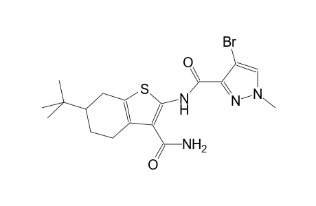 N-[3-(aminocarbonyl)-6-tert-butyl-4,5,6,7-tetrahydro-1-benzothien-2-yl]-4-bromo-1-methyl-1H-pyrazole-3-carboxamide