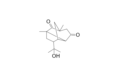 (5-(2-Hydroxypropan-2-yl)-1,3-dimethyltricyclo[4.3.1.0(3,7)]decan-2,8-dione isomer