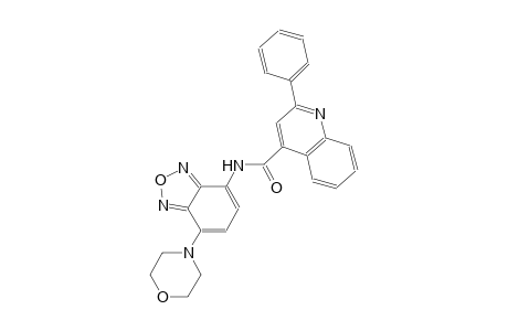 N-[7-(4-morpholinyl)-2,1,3-benzoxadiazol-4-yl]-2-phenyl-4-quinolinecarboxamide