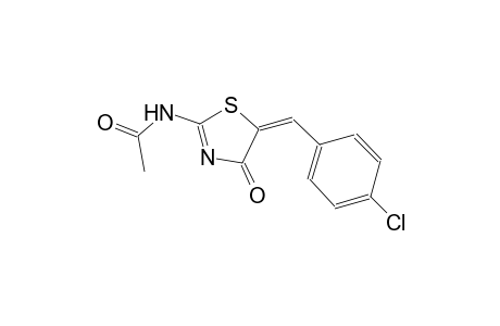 N-[(5E)-5-(4-chlorobenzylidene)-4-oxo-4,5-dihydro-1,3-thiazol-2-yl]acetamide