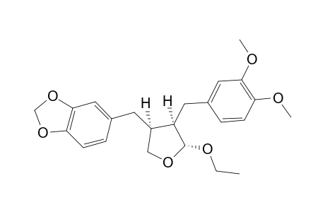 REL-(8R,8'S,9R)-3,4-DIMETHOXY-3',4'-METHYLENEDIOXY-9-ALPHA-ETHOXY-LIGNAN-8.8'.9.O.9'