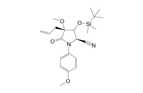 anti-5-Cyano-3-allyl-3-methoxy-4-tert-butyldimethylsiloxy-N-(p-methoxyphenyl)pyrrolidin-2-one