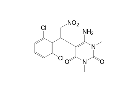 6-amino-5-[2,6-dichloro-alpha-(nitromethyl)benzyl]-1,3-dimethyluracil