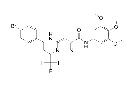 5-(4-bromophenyl)-7-(trifluoromethyl)-N-(3,4,5-trimethoxyphenyl)-4,5,6,7-tetrahydropyrazolo[1,5-a]pyrimidine-2-carboxamide