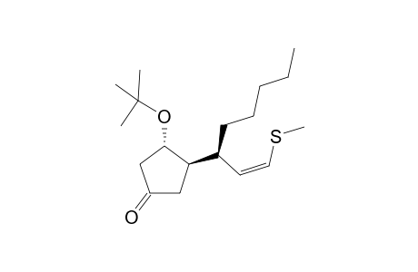 (1'R(*),2'Z,3S(*),4R(*))-3-t-butoxy-4-[3'-(methylthio)-1'-pentylprop-2'-enyl]cyclopentanone