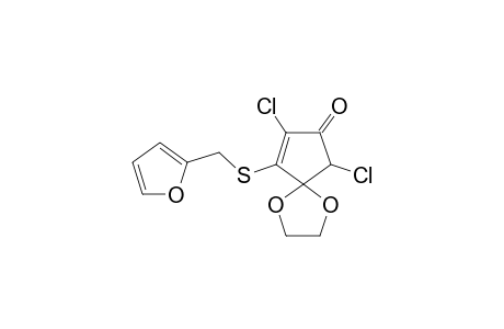 7,9-DICHLORO-6-(2-FURYLMETHYLSULFANYL)-1,4-DIOXASPIRO-[4.4]-NON-6-EN-8-ONE