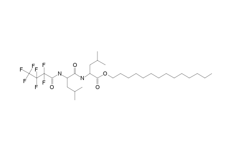 L-Leucyl-L-leucine, N-heptafluorobutyryl-, tetradecyl ester