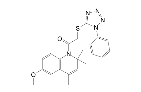 quinoline, 1,2-dihydro-6-methoxy-2,2,4-trimethyl-1-[[(1-phenyl-1H-tetrazol-5-yl)thio]acetyl]-