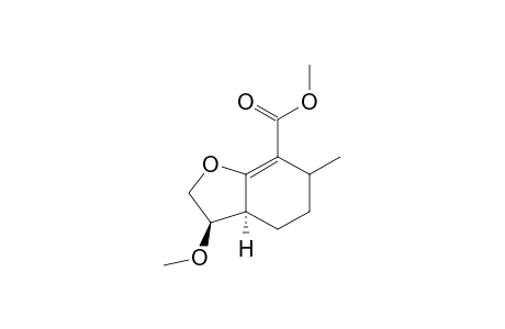 Methyl (3R,3aS)-3-Methoxy-6-methyl-2,3,3a,4,5,6-Hexahydrobenzofuran-7-carboxylate