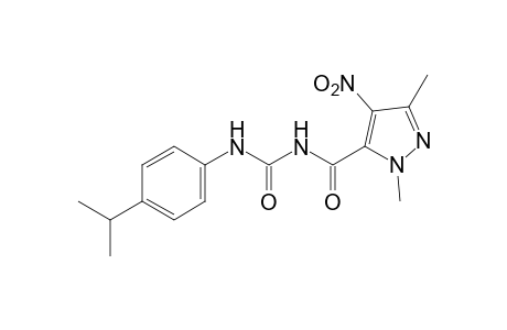 1-(p-cumenyl)-3-[(1,3-dimethyl-4-nitropyrazol-5-yl)carbonyl]urea