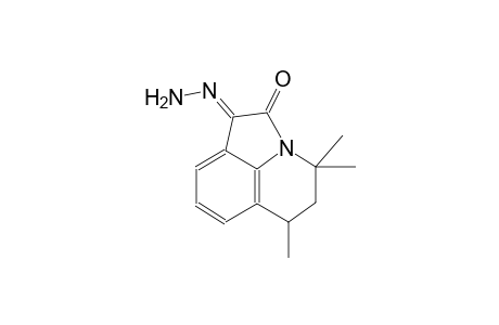 (1E)-4,4,6-trimethyl-5,6-dihydro-4H-pyrrolo[3,2,1-ij]quinoline-1,2-dione 1-hydrazone