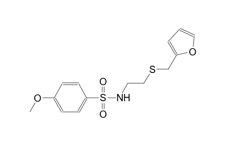 N-{2-[(2-furylmethyl)sulfanyl]ethyl}-4-methoxybenzenesulfonamide