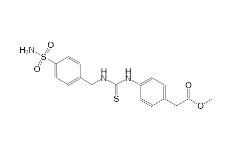 methyl {4-[({[4-(aminosulfonyl)benzyl]amino}carbothioyl)amino]phenyl}acetate