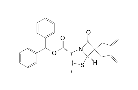 benzhydryl 6,6-diallylpenicillanate