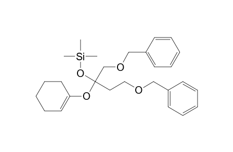 1-Trimethylsilyloxy-1,2-bis(benzyloxymethyl)ethyl 1-Cyclohexenyl Ether