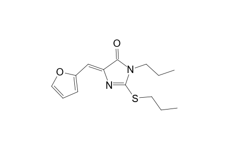(5Z)-5-(2-furanylmethylidene)-3-propyl-2-(propylthio)-4-imidazolone