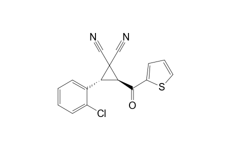 trans-2-(2-Chlorophenyl)-3,3-dicyano-1-thienoylcyclopropane