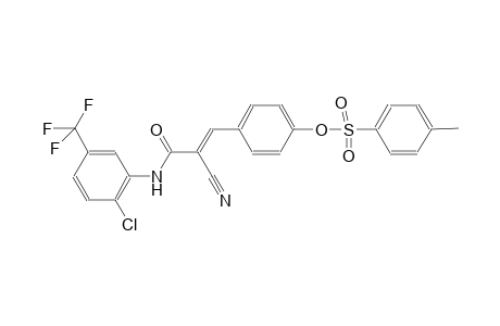 4-{(1E)-3-[2-chloro-5-(trifluoromethyl)anilino]-2-cyano-3-oxo-1-propenyl}phenyl 4-methylbenzenesulfonate