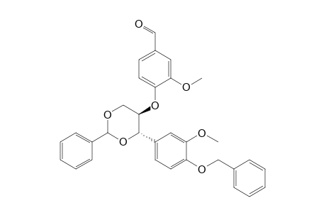(1S,2R)-1,3-O-Benzylidene-1-(4-benzyloxy-3-methoxyphenyl)-2-(4-formyl-2-methoxyphenoxy)propane-1,3-diol