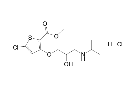 1-[5'-Chloro-2'-(methoxycarbonyl)-3'-thienyloxy]-3-isopropylamino-2-propanol - hydrochloride