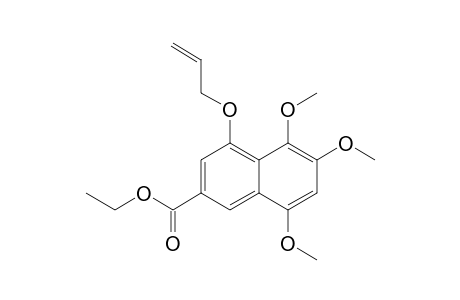 Ethyl 5,6,8-trimethoxy-4-(prop-2-enyloxy)-2-naphthoate