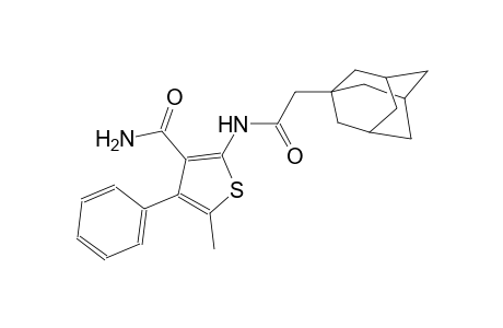 2-[(1-adamantylacetyl)amino]-5-methyl-4-phenyl-3-thiophenecarboxamide