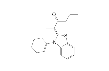 2-(1'-butyrylethylidene)-N-(cyclohex-1-enyl)-2,3-dihydro-1,3-benzothiazole