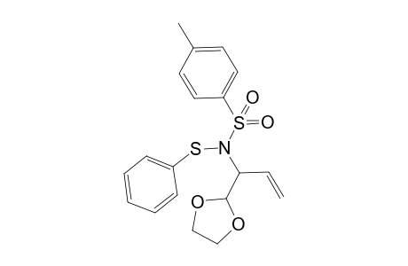 N-(1-(1,3-Dioxolan-2-yl)allyl)-4-methyl-N-(phenylthio)benzenesulfonamide