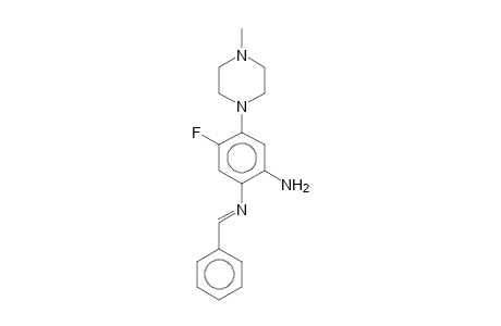 1,2-Benzenediamine, N1-benzylidene-5-fluoro-4-(4-methylpiperazin-1-yl)-