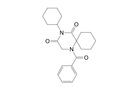 1-Benzoyl-4-cyclohexyl-1,4-diazaspiro[5.5]undecane-3,5-dione